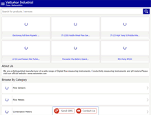 Tablet Screenshot of flowmeterindia.com